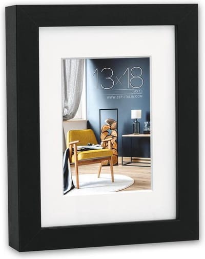 ZEP - Houten Fotolijst Niki Zwart voor foto formaat 7x10 of 10x15 - V5946B