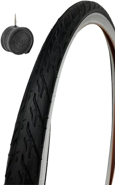 Fietsband 24 inch 47-507 met Binnenband - Wit en Zwart
