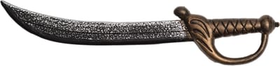 Partychimp Piratenzwaard voor bij Halloween Kostuum Volwassenen - 50 cm - Zilver/brons