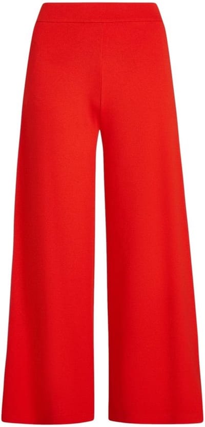 Palazzo Pants met stretchcomfort - Cropped Broek - Elastische Tailleband - Crêpe Jersey - Trendy Design - Veelzijdig Combineerbaar