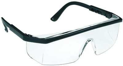 Wraplite Oogbescherming met Helder Glas en Harde Coating, Verstelbaar met Zijplaatjes - 100 stuks