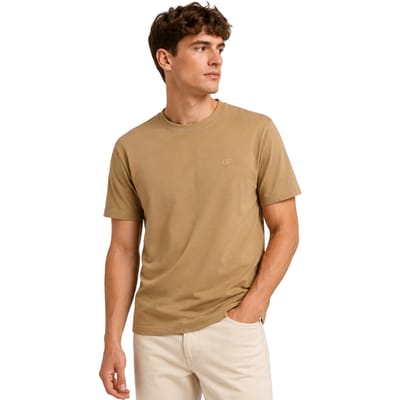 Off-White Slim fit T-shirt van katoen met logo voor heren (Beige)