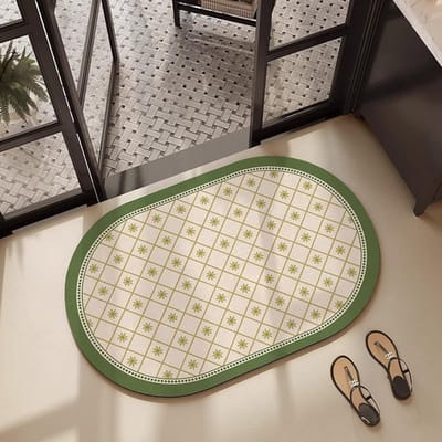 Amerikaanse Badkamer Absorberende Voetmat Huishoudelijke Badkamer Sneldrogende Vuilafstotende Antislipmat Makkelijk te Onderhouden Diatomeeënaarde Mat 40 * 60cm