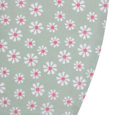 OttoSimon tafelkleed textiel groen rond 160 cm - bloemen design.