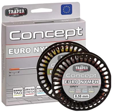 Traper Fly Concept Euro Nymph Vliegvissnoer 30 M Zilver 0.580 mm