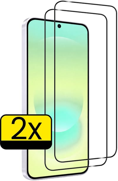Screenprotector - Geschikt voor Samsung Galaxy A37 - 2 Stuks - Full Cover - Beschermglas - Gehard Glas - Tempered Glass - Screen Protector