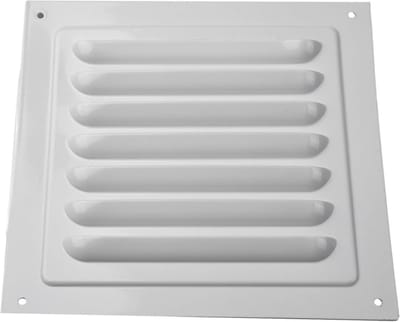 Ventilatierooster Vierkant - Luchtuitlaat Afdekking - Ventilatie Kanalen - Robuust Aluminium - 150 x 150 mm - Wit