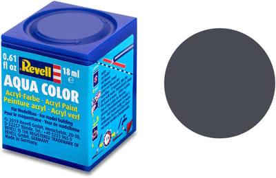 Revell Hobbyverf Acrylverf - Aqua #78 Tank Grey - Matt - RAL7024 - Acryl - Verf potje - 18 ml