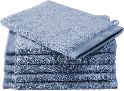 De Witte Lietaer washandjes Excellence 16x22 stone blue