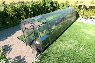 KLASIKA SLIM Tuinkas - 2 x 8 m (16 m²) - 4 mm Dikte - Kweekkas - Polycarbonaat afdekking