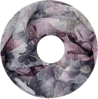 Dunne Colsjaal - Goud Accent - Grijs - 80 x 50 cm (20325#)
