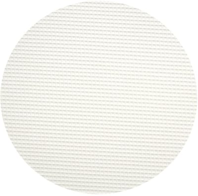 Famanu - Ronde antislipmat Ø200cm, wit, ondertapijt, op maat te snijden