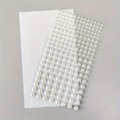 Witte ABS Plastic Parelstickers Veelzijdige Knutselkralen voor Telefoonhoesjes, Albums, Waterflessen & Cadeaudecoraties gray