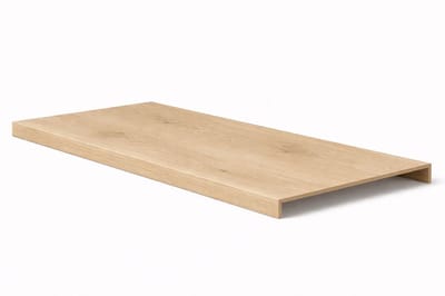 Maestro Dubbele Traptrede PVC Nougat Oak – 1500x550x56 mm | Traprenovatie