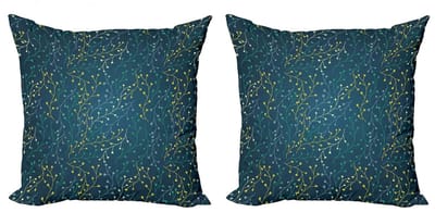 ABAKUHAUS Kussenhoes Set – 2x 40x40 cm – Dubbelzijdig bedrukt – Multicolor