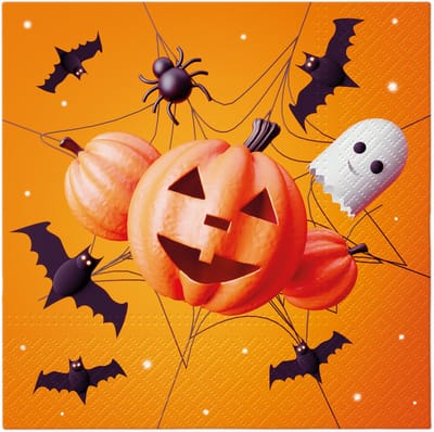 Lunch servetten Funny halloween - PAW Decor - 33x33 cm