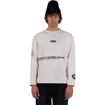 Pure Path Longsleeve T-shirt United Ecru (26030105 - 54)