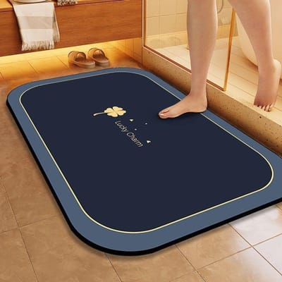 Diatomeeën Moddermat Voor Thuis Vloer Klaver Afdrukken Badkamermat Absorberend Antislip Badmat Keuken Entree Deurmatten 40cmx60cm Vloot
