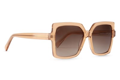 Jackie L Toulouse ZO-0273B shiny crystal geel – bruin dégradé polarised TAC – UV400