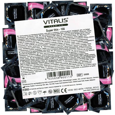 VITALIS Super Thin Condooms 100 - Extra dunne premiumcondooms
