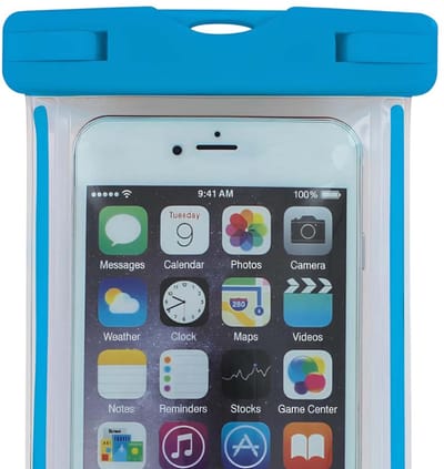 Wantalis, Hoesje geschikt voor Universele Smartphone - IPX8 Waterdicht tot 10m, Blauw