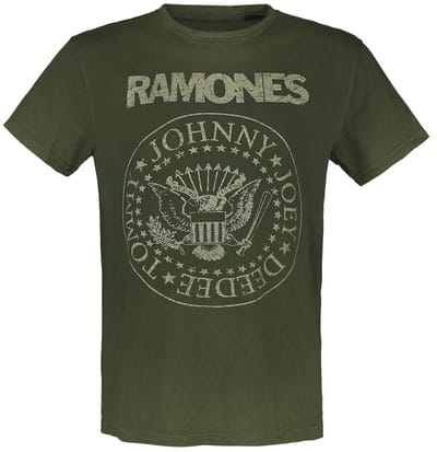 Ramones T-shirt - Crest - S tot 3XL - voor Mannen - groen