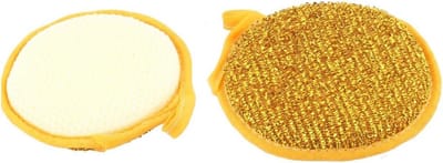 Keuken Spons - Afwas Pad - Vaat Reinigen - Hoge Absorptie - 2 Stuks - Goudkleurig