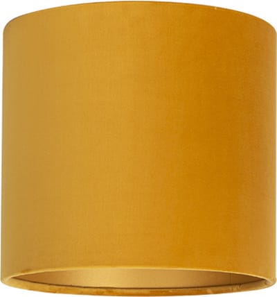 Uniqq Lampenkap velours oker gele Ø 25 cm - 25 cm hoog
