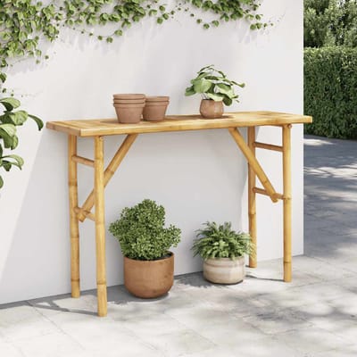 vidaXL - Wandtafel - 115x39x75 - cm - bamboe