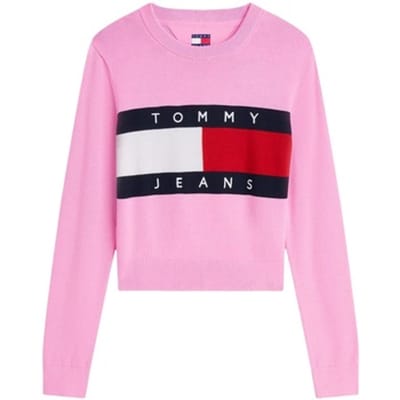 Tommy Hilfiger Flag Crew Neck Pink Daisy Taglia: S | Maglioni a maglia Outlet | Donna | Rosa