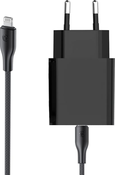 Usb-C Snellader geschikt voor iPhone Oplader met Kabel 1 Meter - 20w - Power Delivery 3.0 - Zwart