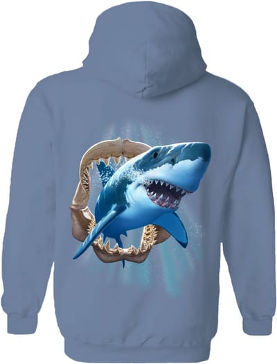 Haai Shark Jaw The Coloured House Hoodie S