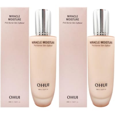 OHUI Miracle Moisture Pink Barrier Skin Softener 150ml – Hydraterende & Verzachtende Toner voor Gevoelige Huid, Koreaanse Huidverzorging met Huidbarrière Ondersteuning 150ml beige