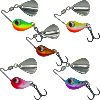 Jig Spinners Vissen - Spinneraas Loodkopspinner - Roofvis Vangen - Roterend Spinnerblad - 8 g - Mix van Kleuren