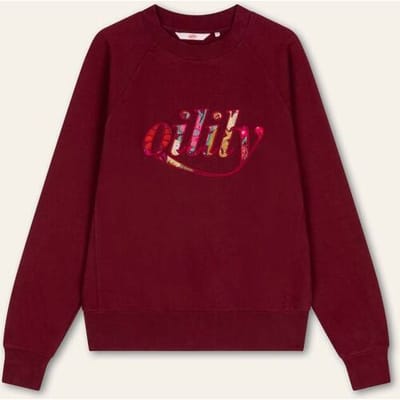 Oilily Horizon Sweater- maatXS Cabernet