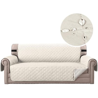 Housse de Canapé Imperméable Pour Salon Coussin de Canapé Antidérapant Matelassé Lavable Housse de Canapé Réglable 1/2/3/4 Housses de Siège Pour Fauteuils 1-SEAT