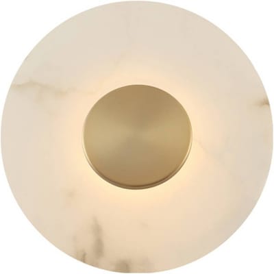 Viokef LED wandlamp Allison, goudkleurig/wit, Ø 30 cm, metaal