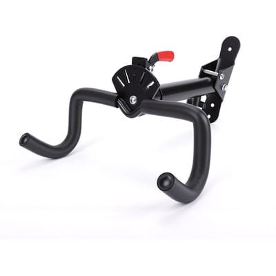 Support Mural pour Vélo, Support de Rangement Horizontal Intérieur, Crochet de Support pour Vélo pour Garage, Maison, Vélo de Montagne, Fixation Murale black