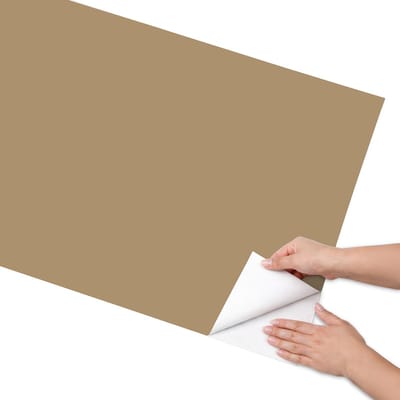 Coloray Meubel Wrap Folie - Bruin Meubelfolie - 65x130 cm - Plakfolie Meubels Bruine kleur - Decoratiefolie Zelfklevend - Minimalist Meubelfolie - Meubelfolie Zelfklevend - Badkamer decoratie - Achtergronden en patronen