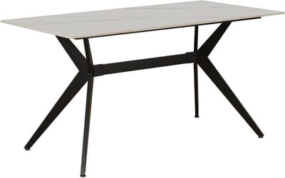 Dimehouse Eettafel Grace Sintered Stone Marmerlook Wit 170 x 90 x 76 cm - Marmer - Modern - Rechthoek