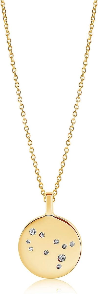 Sif Jakobs Jewellery Dames-Ketting 925 Zilver gerhodineerd Zirkonia One Size Tweelingen 87604527