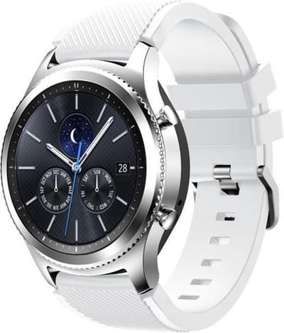 Sportbandje Wit geschikt voor Samsung GEAR S3 & Galaxy Watch 46mm