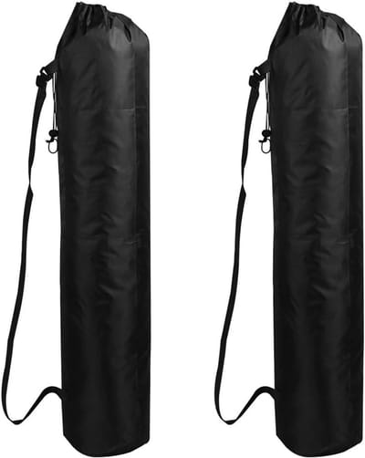 Thijox - 2 Stuks Opvouwbare Campingstoel Draagtas met Trekkoord en Handvat - Grote Capaciteit voor Paraplu's, Statieven, Hengels, Yogamatten en Meer -