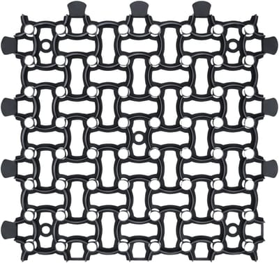 Gazonrooster Platen - Honingraat Paddock - Parkeerplaats Aanleggen - Hoge Belasting Weerstand - 50x50cm 0.25m2 - Zwart