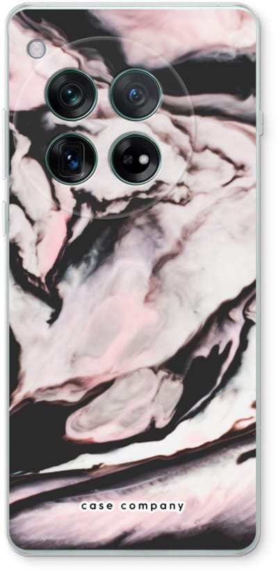 Case Company® - Hoesje geschikt voor OnePlus 12r hoesje - Roze stroom - Soft Cover Telefoonhoesje - Bescherming aan alle Kanten en Schermrand