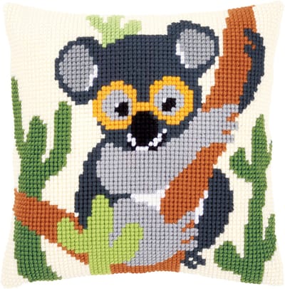 Vervaco - Kruissteekkussen kit - Koala - PN-0167486 - Borduren - Borduurpakket - Borduurpakket volwassenen - Borduurpakket kind