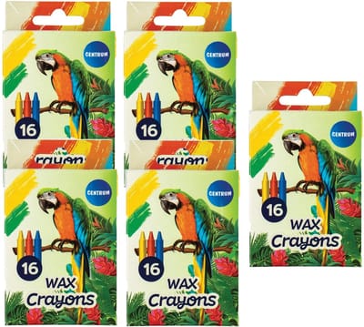 Centrum Waskrijtjes - 80x - gekleurd - 9 cm - speelgoed/knutselen - wax krijtjes - wascokrijtjes