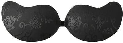 Sara Shop / plak BH /Onzichtbare Push Up Bh Zelfklevende / beha Backless Strapless /Plak Bh met 2 Stuks Boob Tape/ Gel sticky Solid /Cup-A Zwart -Topkwaliteit