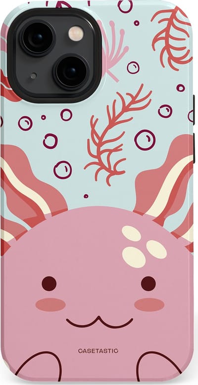Casetastic Hoesje Geschikt voor Apple iPhone 13 Mini Magsafe - Stijlvolle Beschermende Duo-layer Case - Axolotl knuffels
