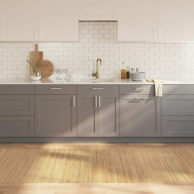 vidaXL - Vloerkleed - rechthoekig - 100x300 - cm - bamboe - lichtnaturel